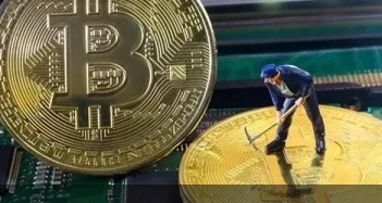 A mining rig with multiple GPUs signifies power and potential for increased Dogecoin mining profits.